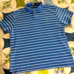 Polo by Ralph Lauren light blue w/white stripes size xl